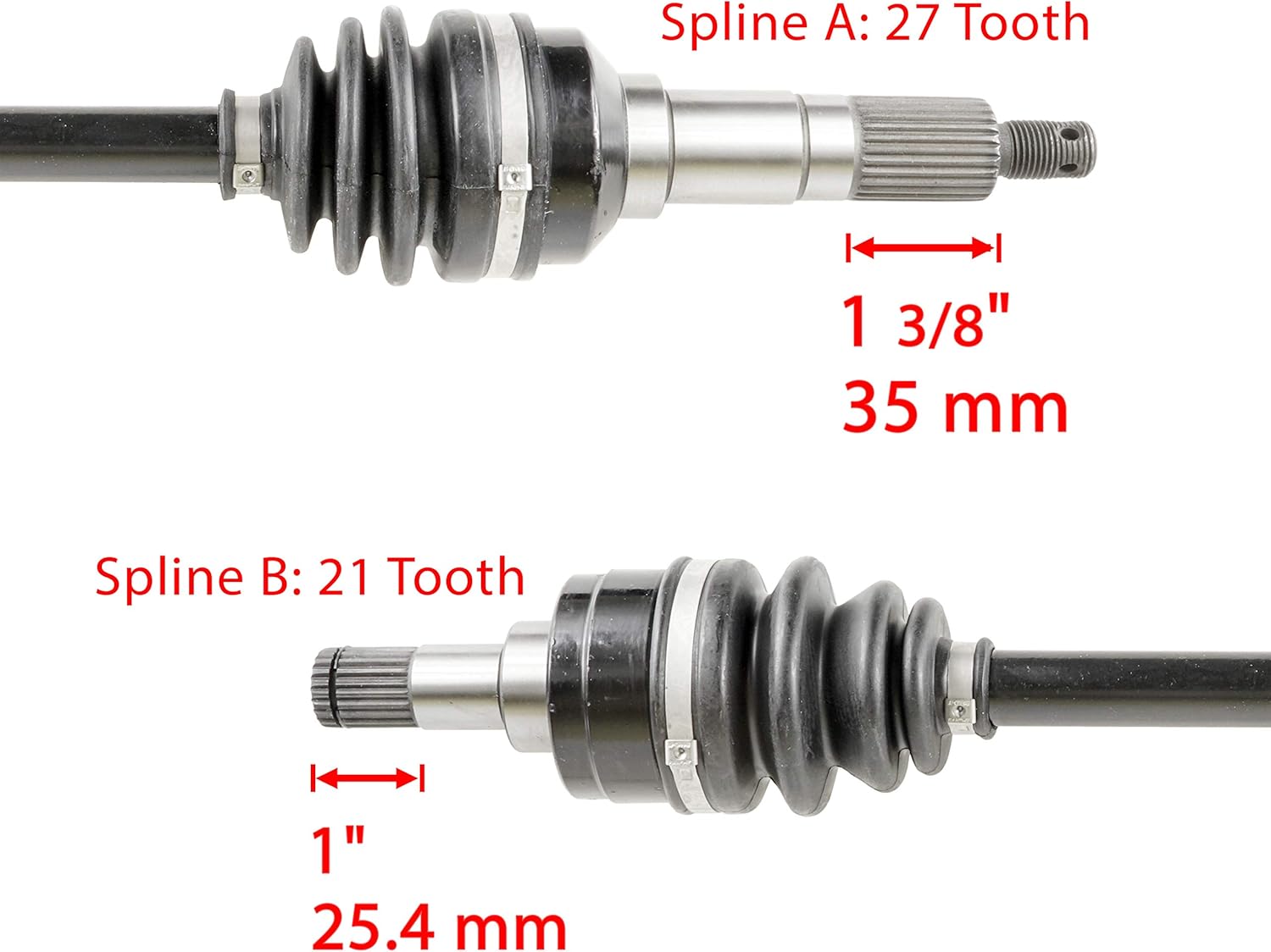 Front Left and Right Cv Joint Axles for Yamaha Kodiak 400 4Wd M62023