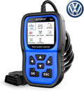 VW Audi Skoda Seat OBD2 Scanner Code Reader with Engine ABS EPB TPMS SAS Transmission Oil Reset Battery Registration Tool X969