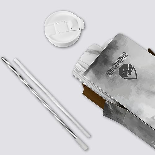 40 oz Stainless Steel Insulated Tumbler with Handle and Straw Z5035