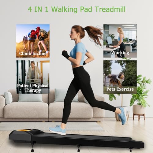 Compact Portable Walking Pad Treadmill with Remote Control Q9946