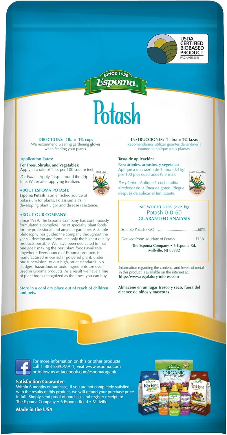 6 lb Granular Potash Fertilizer J714