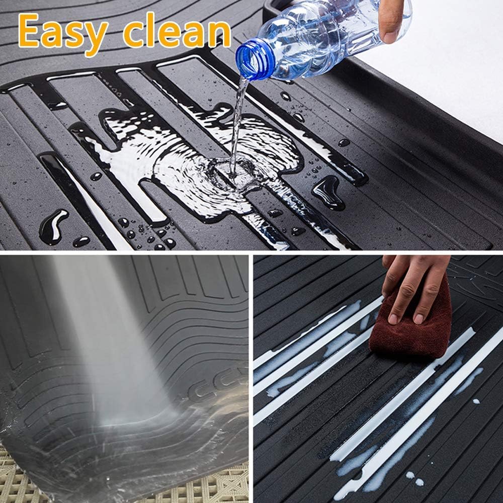 Black Heavy Duty Waterproof Trunk Cargo Liner Mat S4890