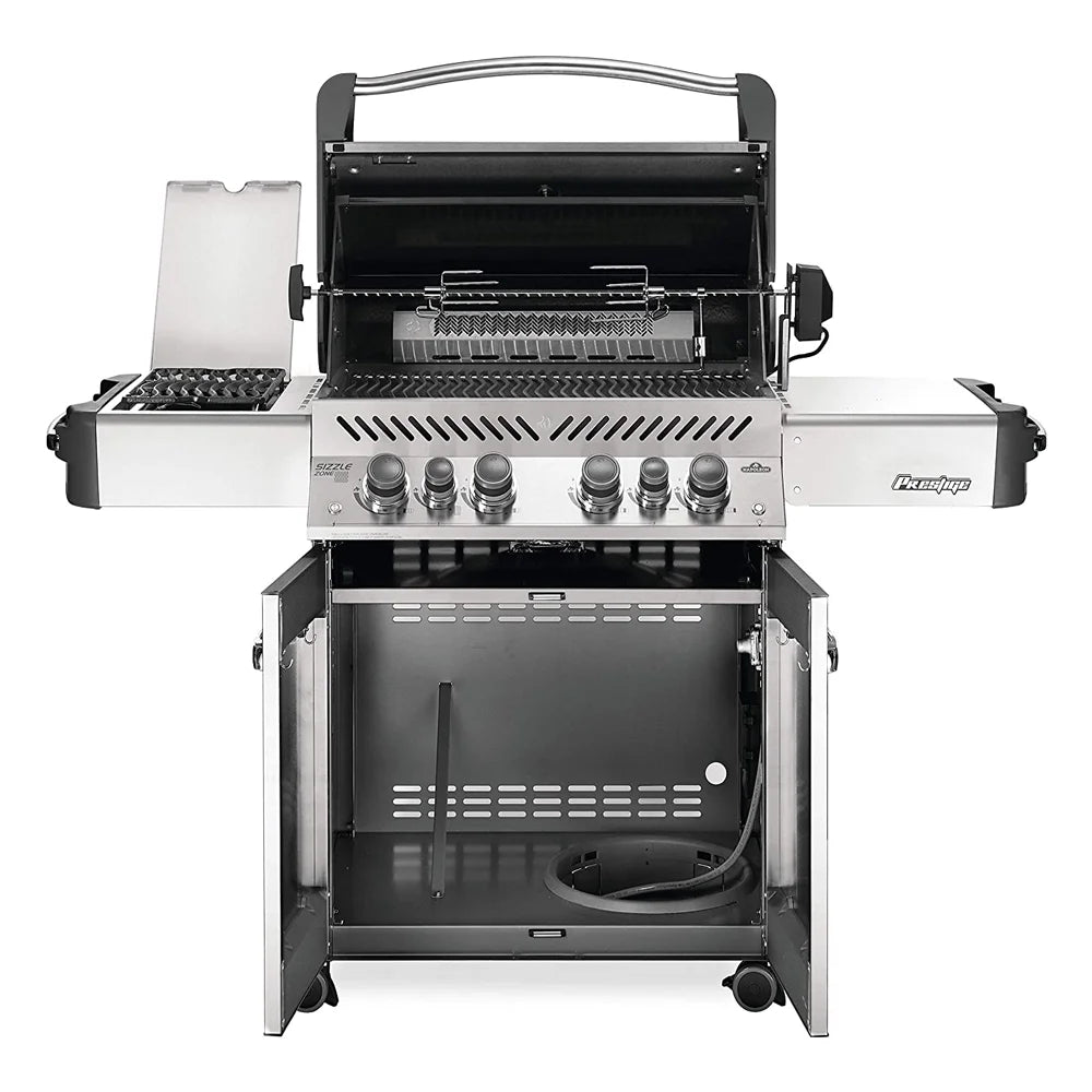 Natural Gas Grill With Infrared Rear Burner And Infrared Side Burner V78861