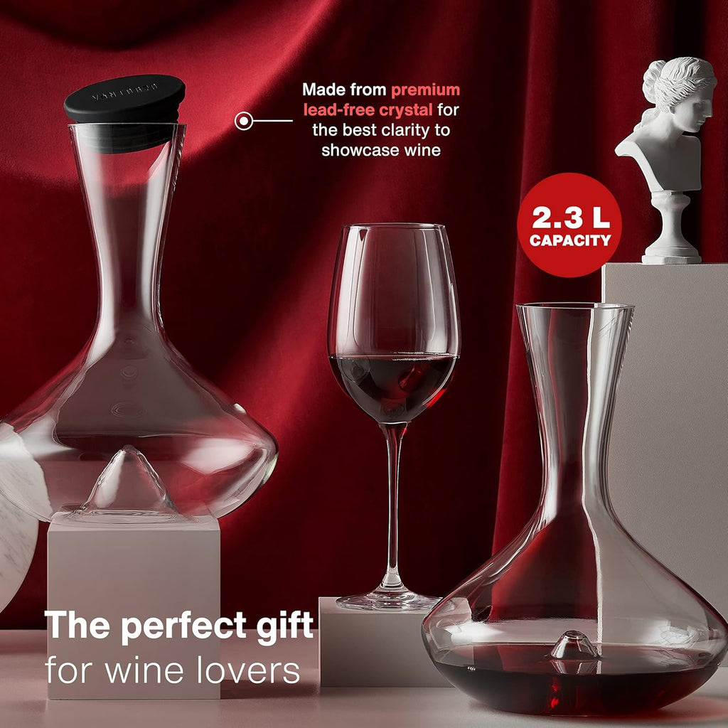 Wine Decanter with Silicone Stopper Lid Pack of 2 G192816