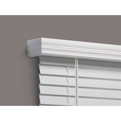 White Faux Wood Room Darkening Horizontal/Venetian Blind V903947