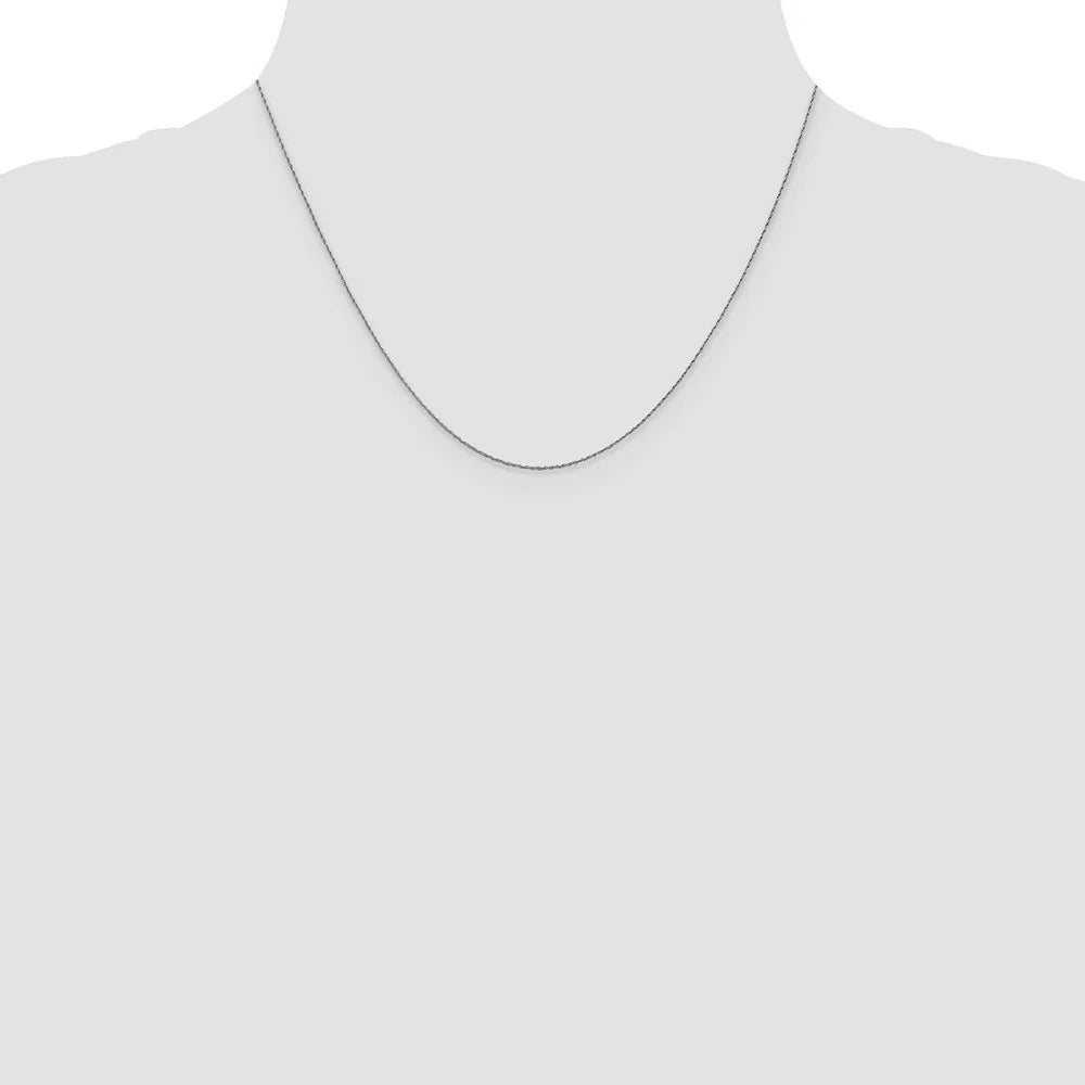 14kt White Gold 18 inch Loose Rope Chain P83199