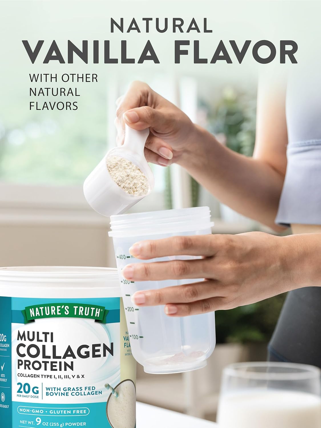 Natural Vanilla Multi Collagen Protein Powder, 9 oz A9743