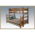 Brown Wood Twin over Full Bunk Bed U4003