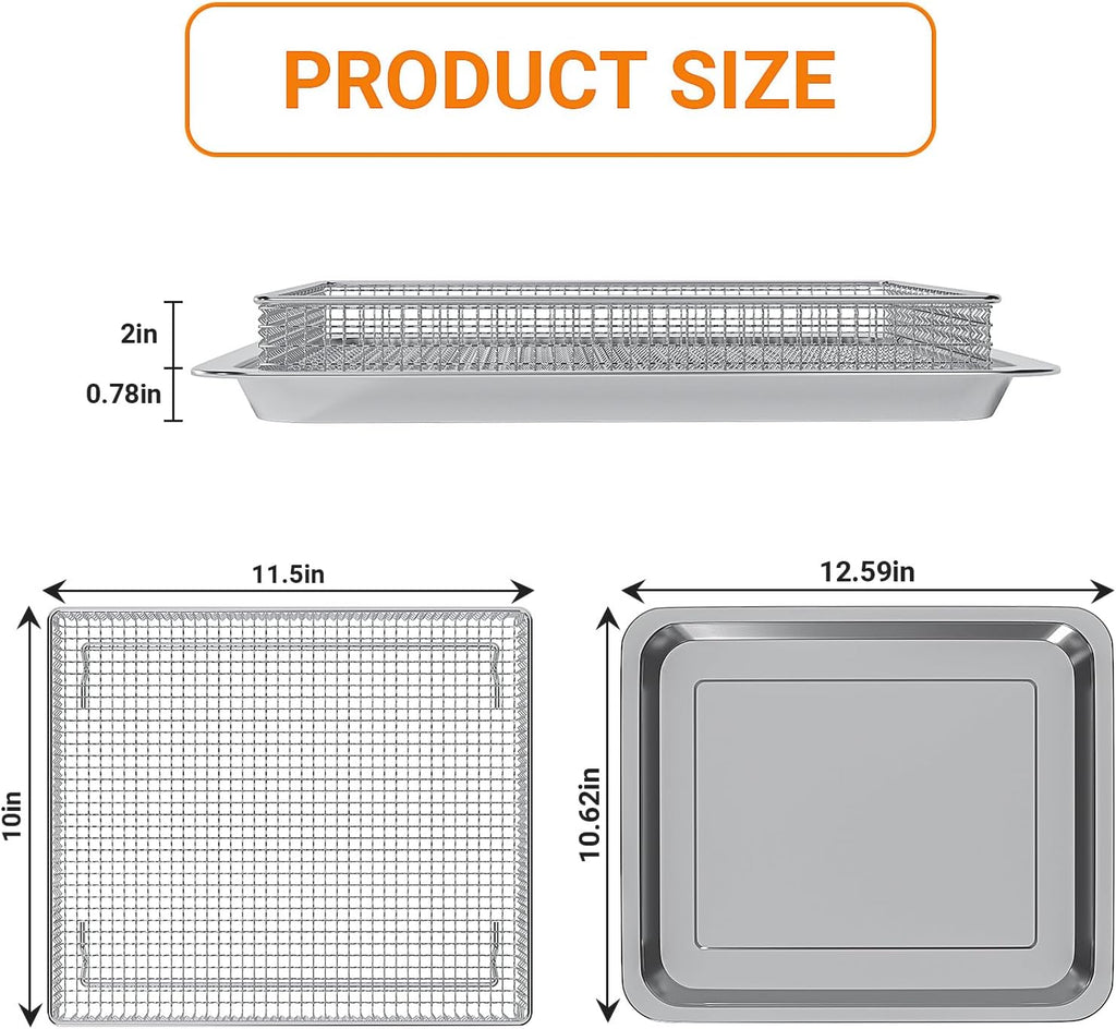 Stainless Steel Baking Tray Pan and Air Fryer Basket B75794