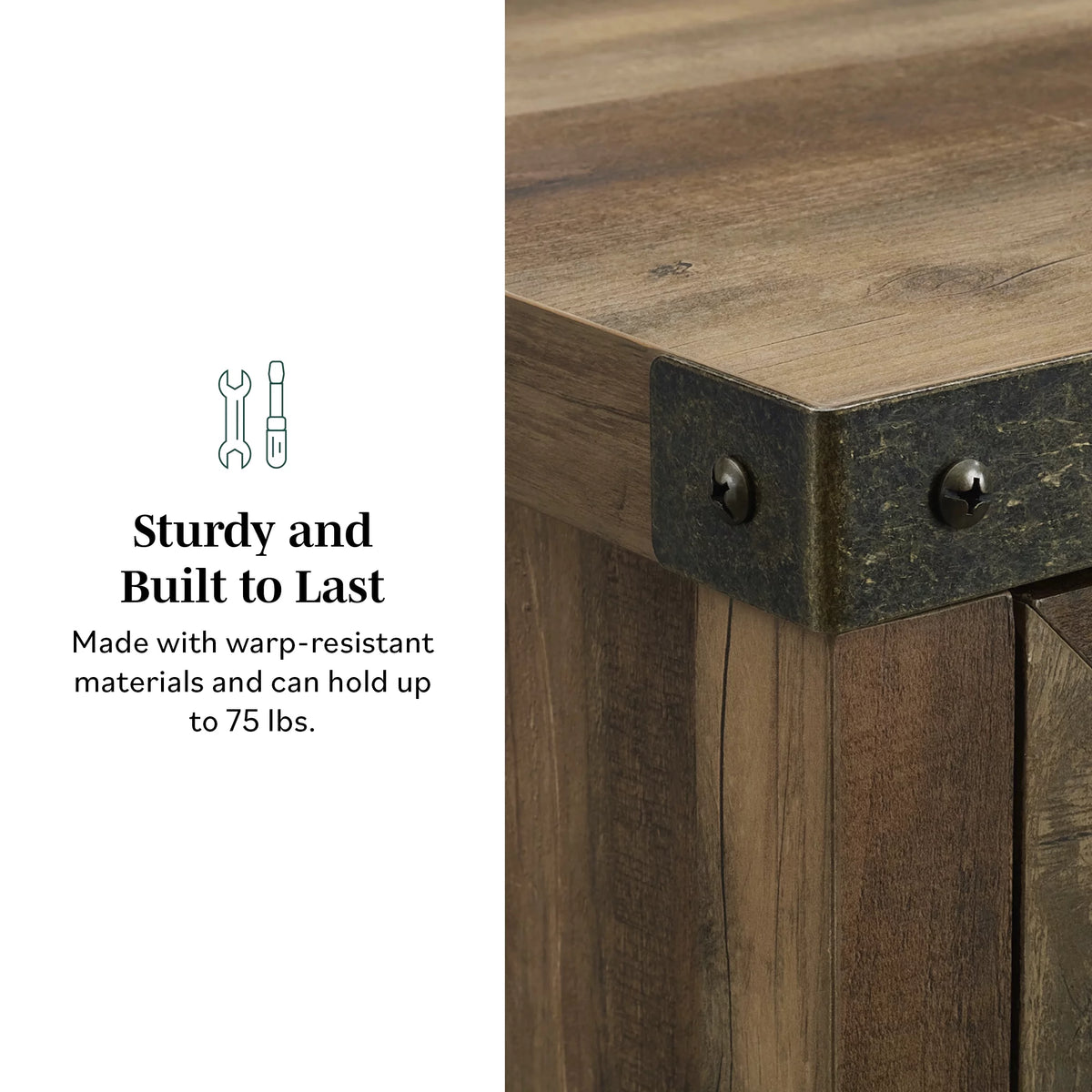 Reclaimed Barnwood Accent Cabinet H39016