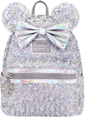 Disney Holographic Sequin Minnie Mini Backpack N46121
