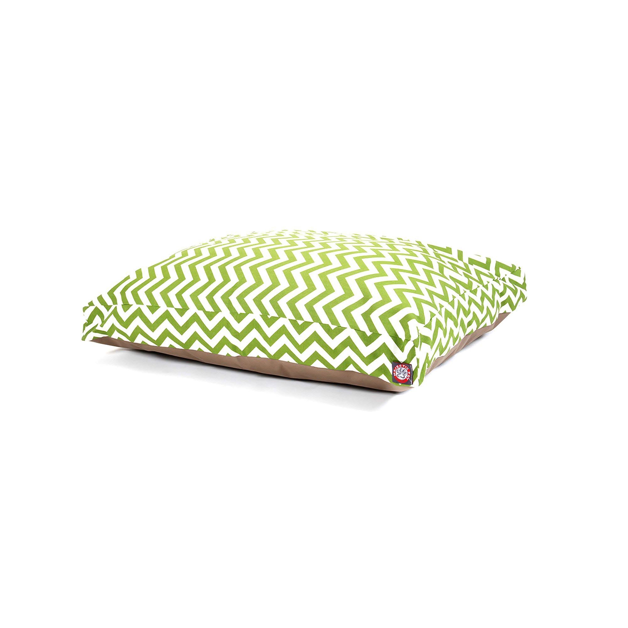 Sage Chevron Rectangle Pet Bed L617560