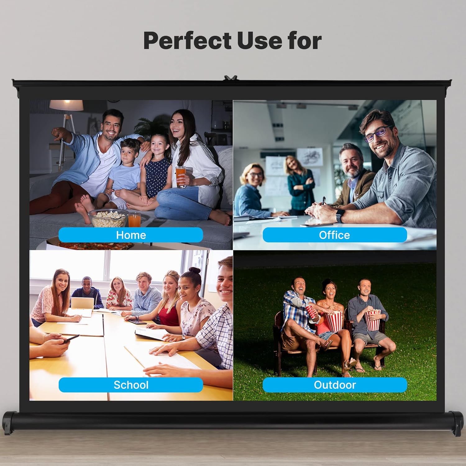 40 Inch Portable Projector Screen with Stand Z603081