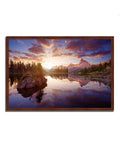 Sunrise on Lago di Federa Framed Photograph Print I159