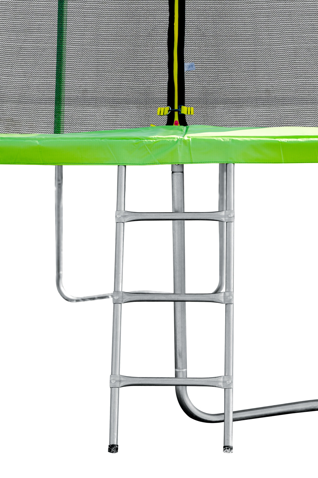 Green 15FT Round Trampoline with Enclosure & Hoop T77836