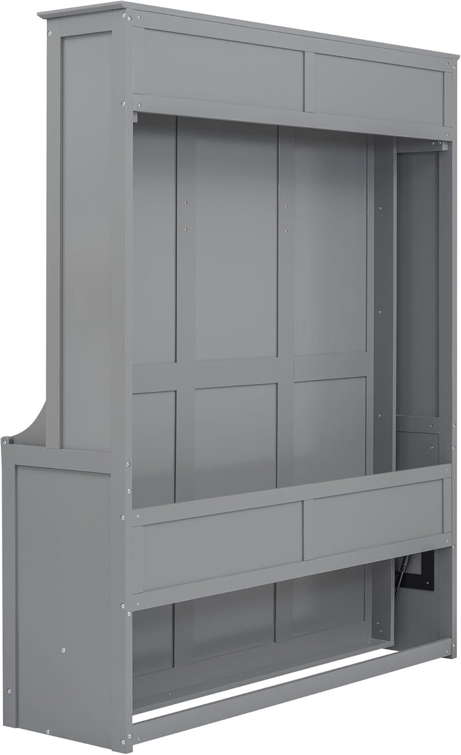 Gray Wood Queen Wall Bed I7805