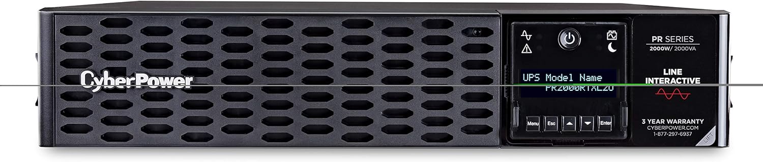 UPS System, 2000VA/2000W, 8 Outlets, 2U Rack/Tower E2392