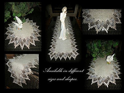 90 Inch Lace Mantel Shelf Scarf Runner F30468