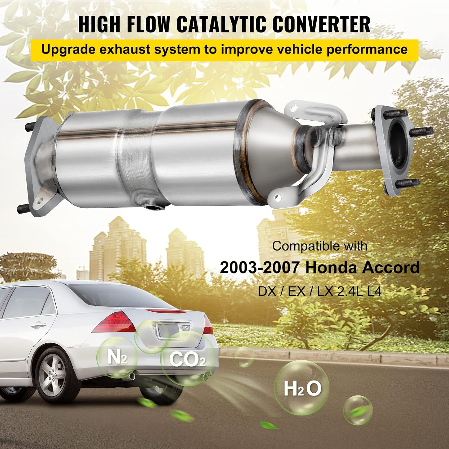 Stainless Steel Direct Fit Catalytic Converter with Gasket X570946