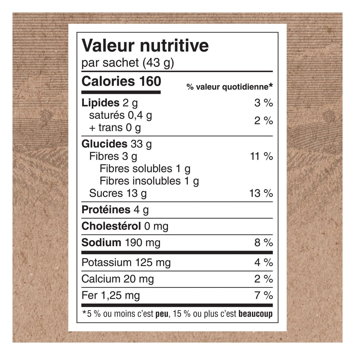 Maple and Brown Sugar Instant Oatmeal, 8ct, 344g G5124