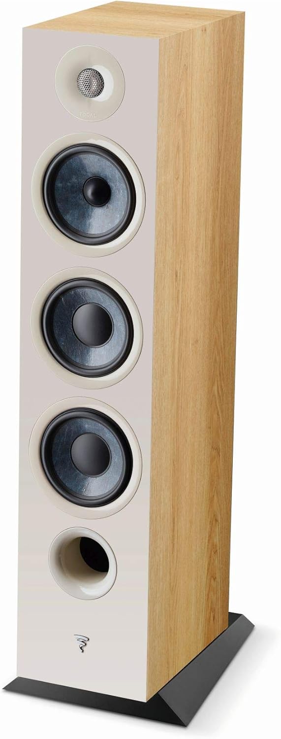 Light Wood 3-Way Floorstanding Speakers F1896