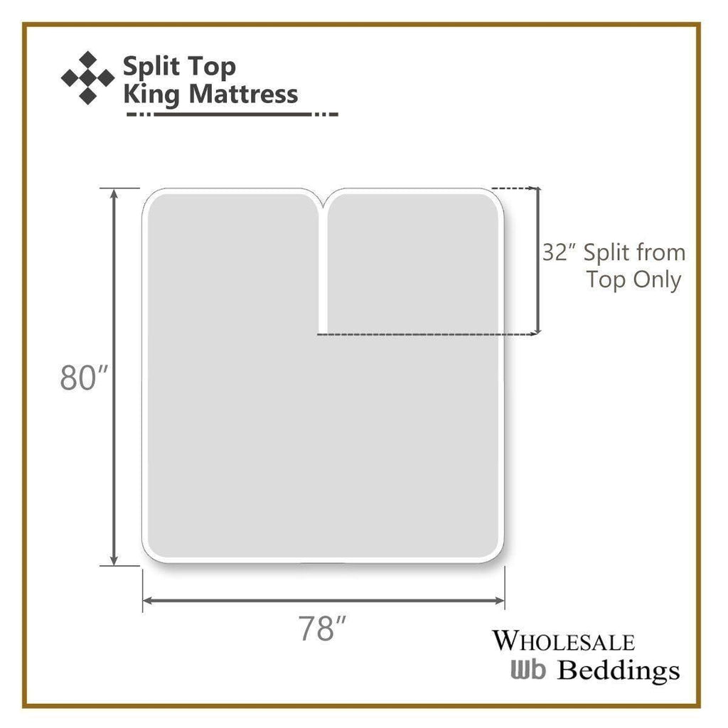 Split Top King Fitted Sheets Bamboo Hybrid W856382