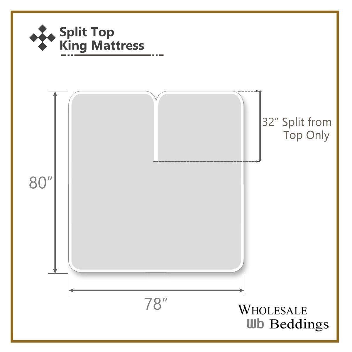 Split Top King Fitted Sheets Bamboo Hybrid W856382