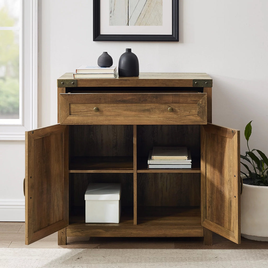 Reclaimed Barnwood Accent Cabinet H39016