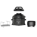 6.5 quart Black Gray Pressure Cooker & Air Fryer F906229