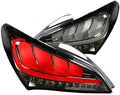 Smoke Lens Chrome Bezel Sequential Full LED Tail Light K78090