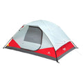Red & White 3 Season Dome Tent with Carry Bag S737319
