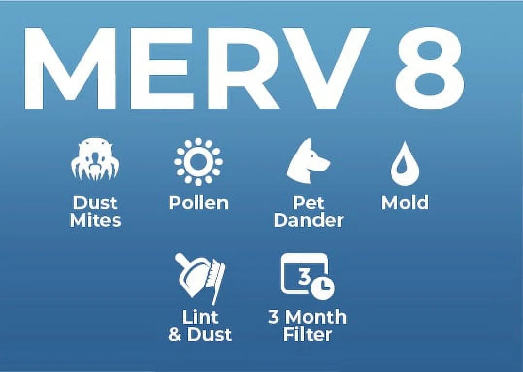 16x20x4 MERV 8 4" Air Filters, 2 Pack P22602