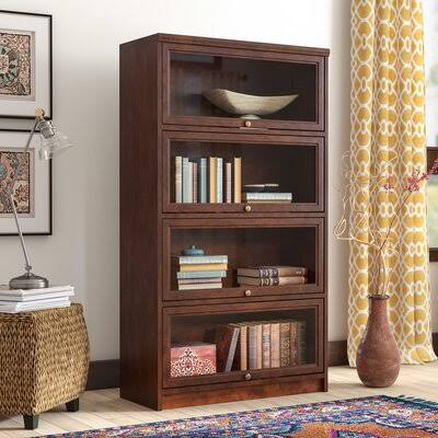 European Gold Glass Barrister Bookcase J826199