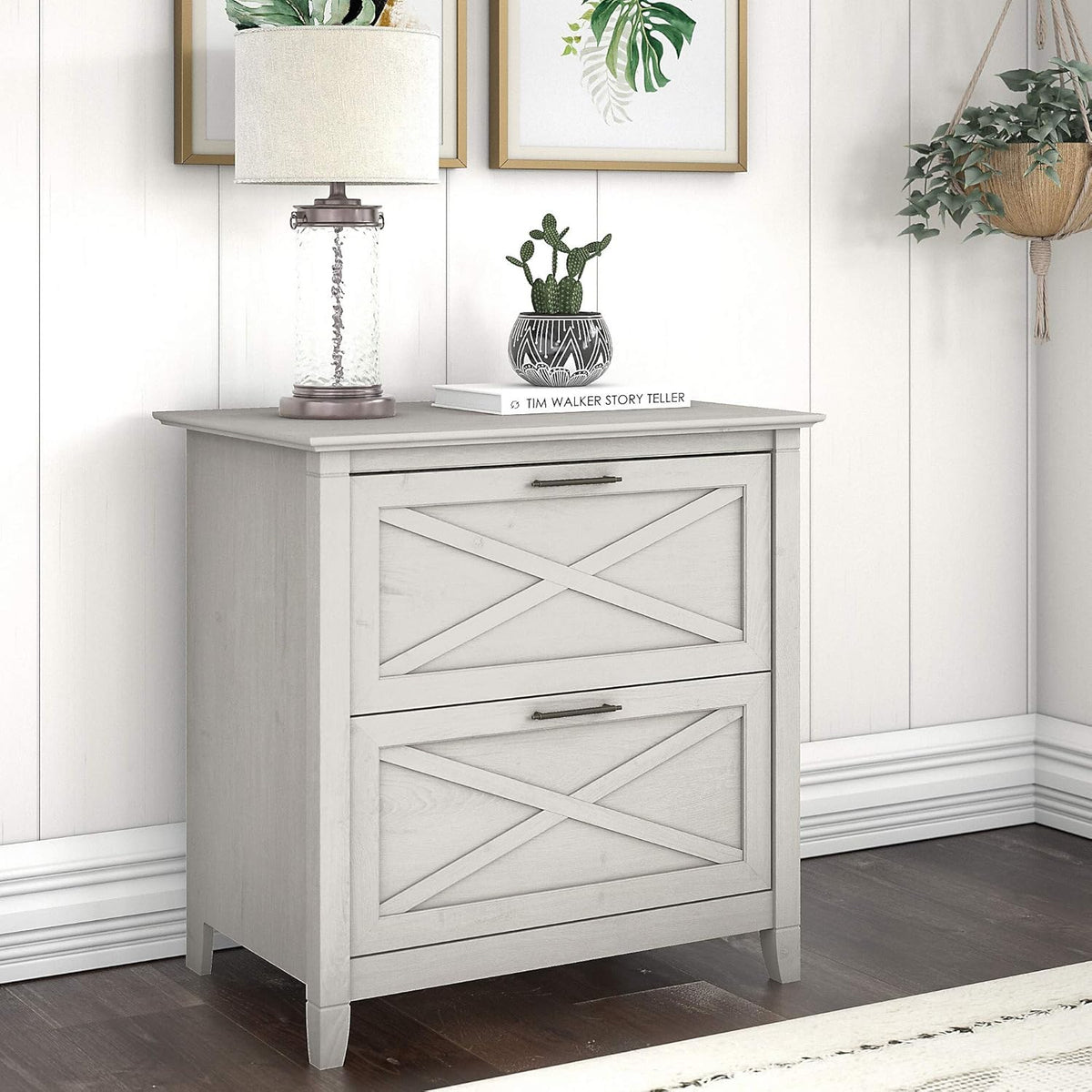 2 Drawer Lateral File Cabinet, Linen White Oak P5659