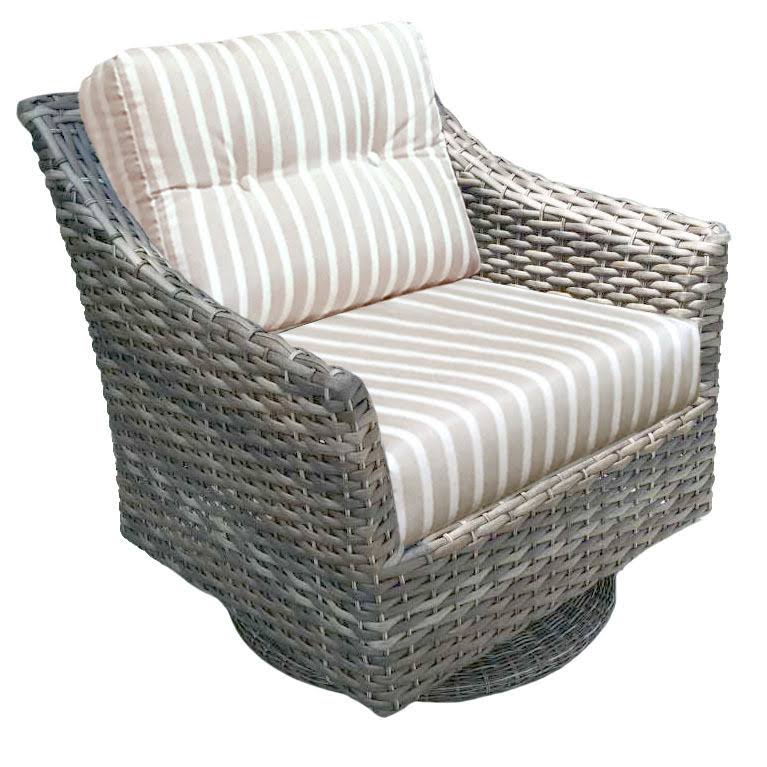 Rye Wicker Swivel Rocker Y255