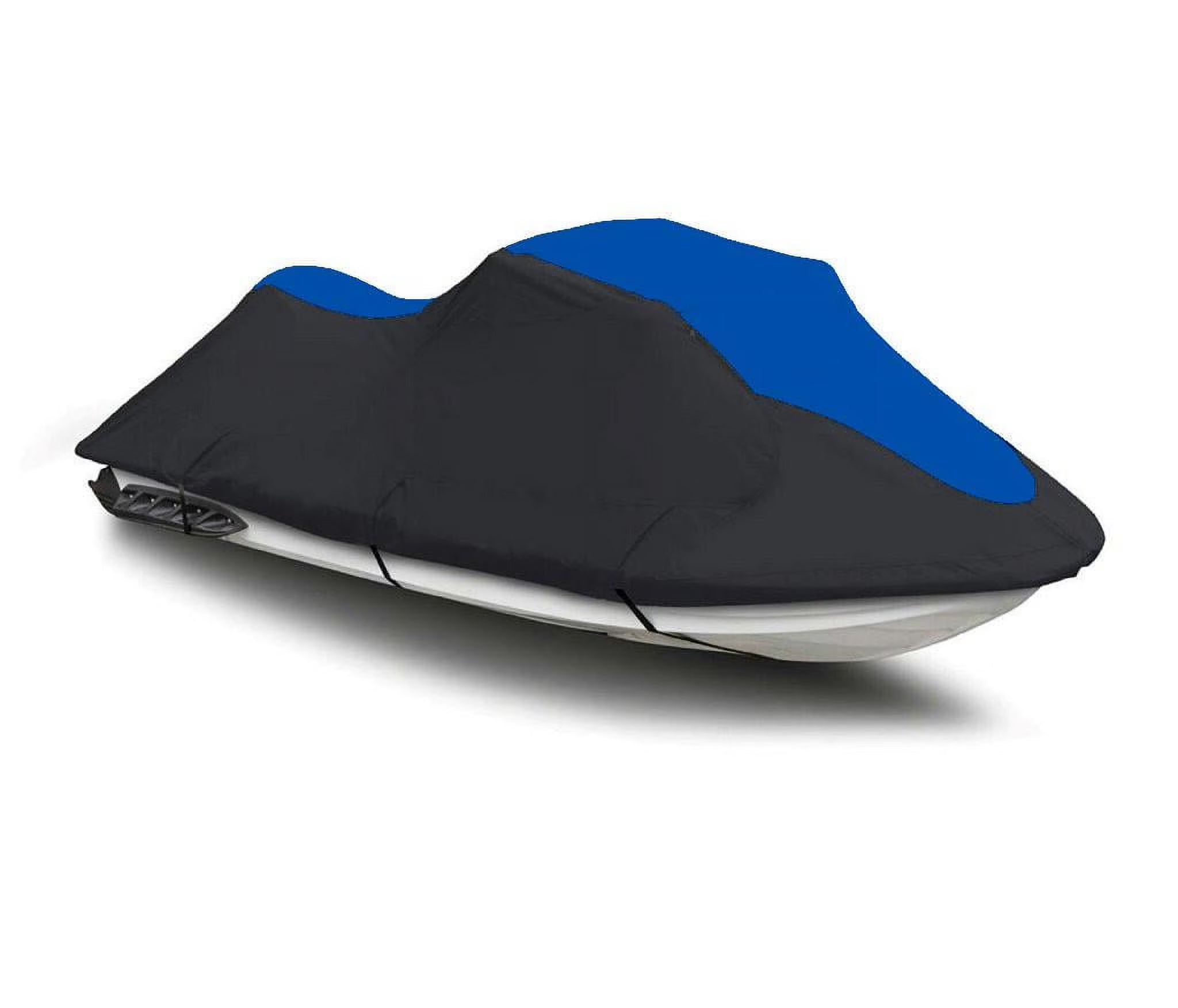 BLACK / BLUE HEAVY-DUTY 600 DENIER Jet Ski PWC Watercraft Cover Y3240