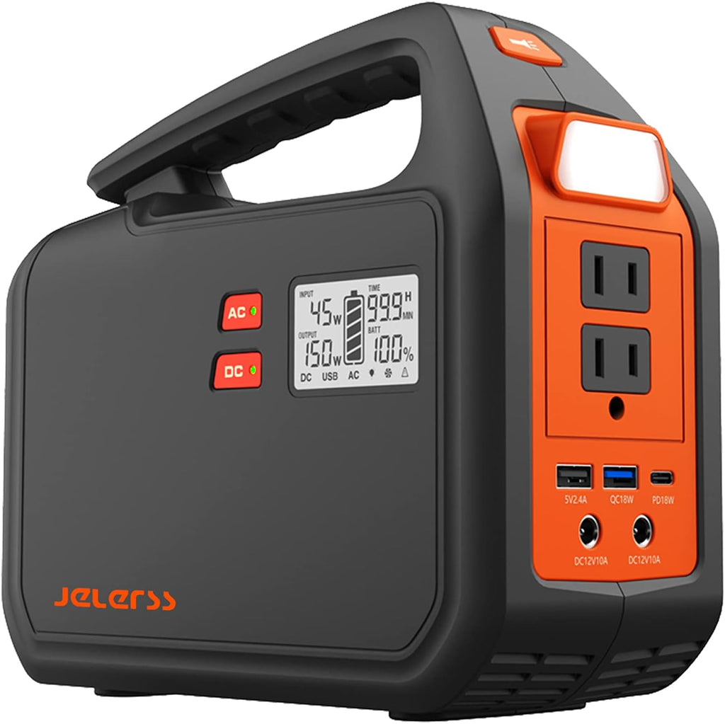 Green 194Wh Portable Power Station with AC Outlets F75764