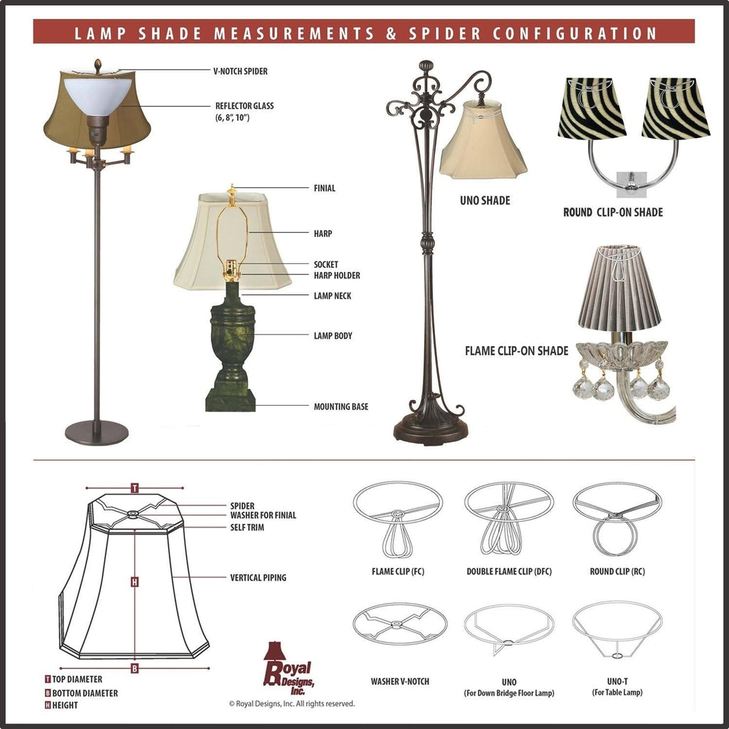 Beige 20x22 Deep Empire Lamp Shade C511