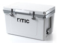 52 Quart White Grey Hard Cooler with Rope Handles and T-Latch Closure H39417
