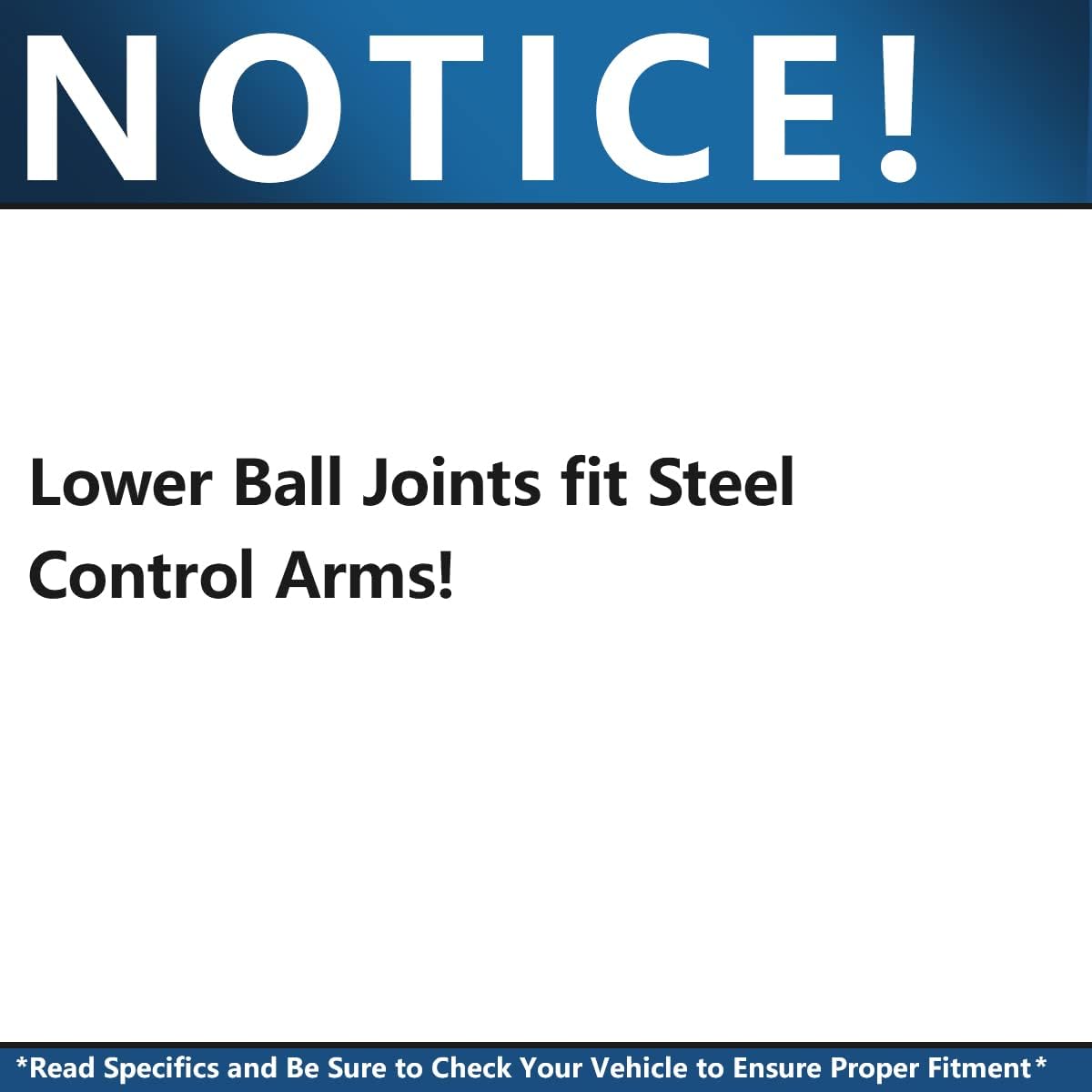Front Upper Steel Control Arms Lower Ball Joints 4pc Set O229030