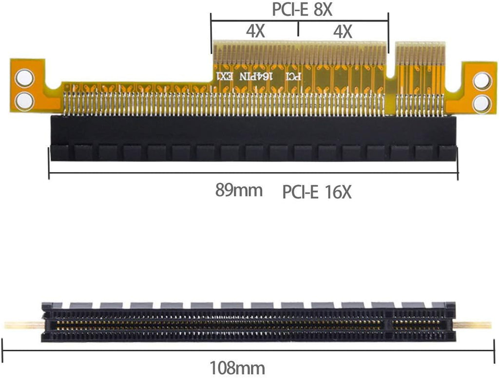 PCI-E 8X to 16X Extender Riser Card Adapter R677493