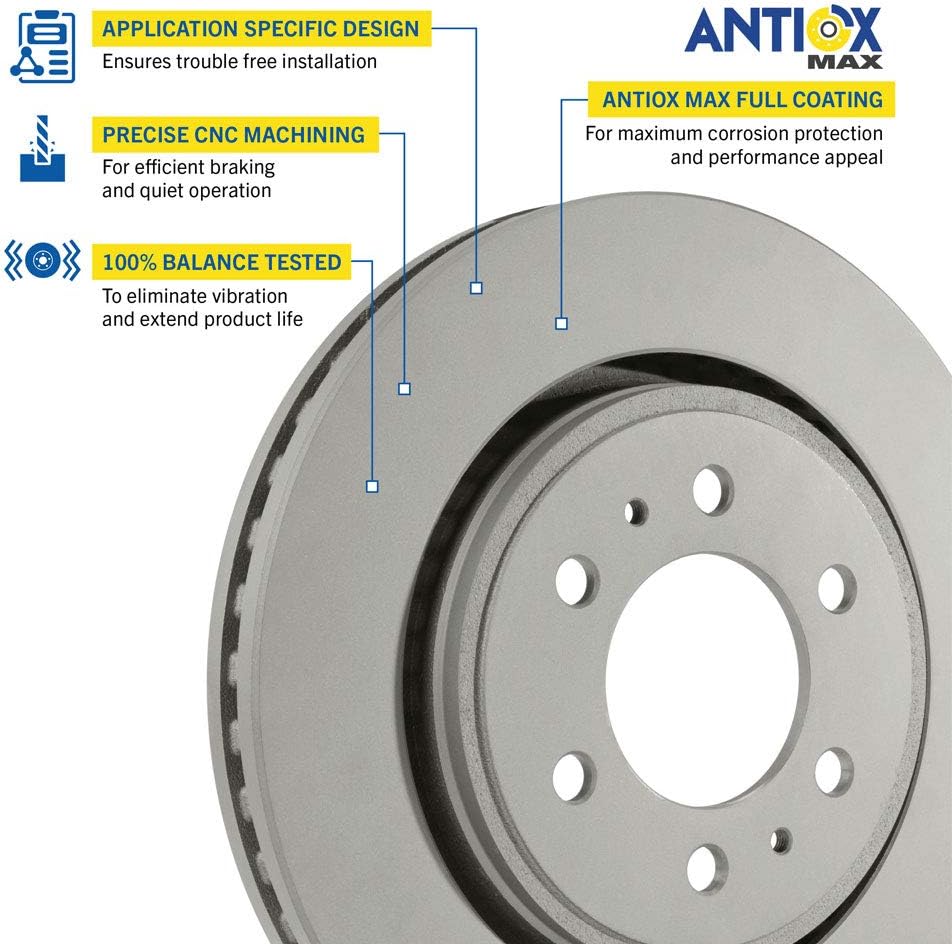 Rear Brake Rotor Pack of 2 L2053