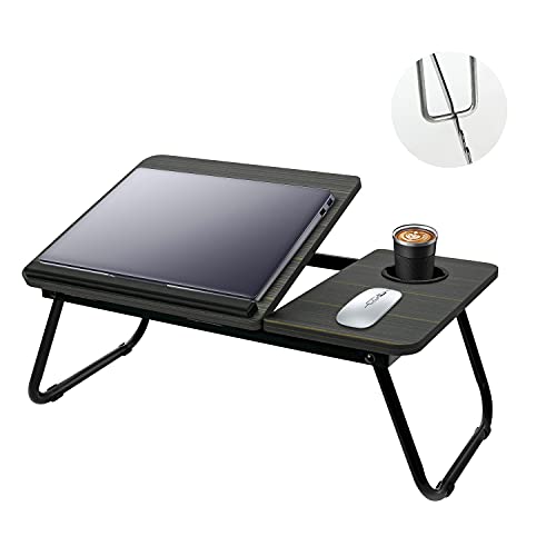 Black Angle Adjustable Laptop Desk with Cup Holder B2523