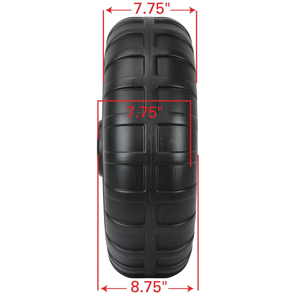 Heavy-Duty Plastic Roll-In Dock/Boat Lift Wheel M508