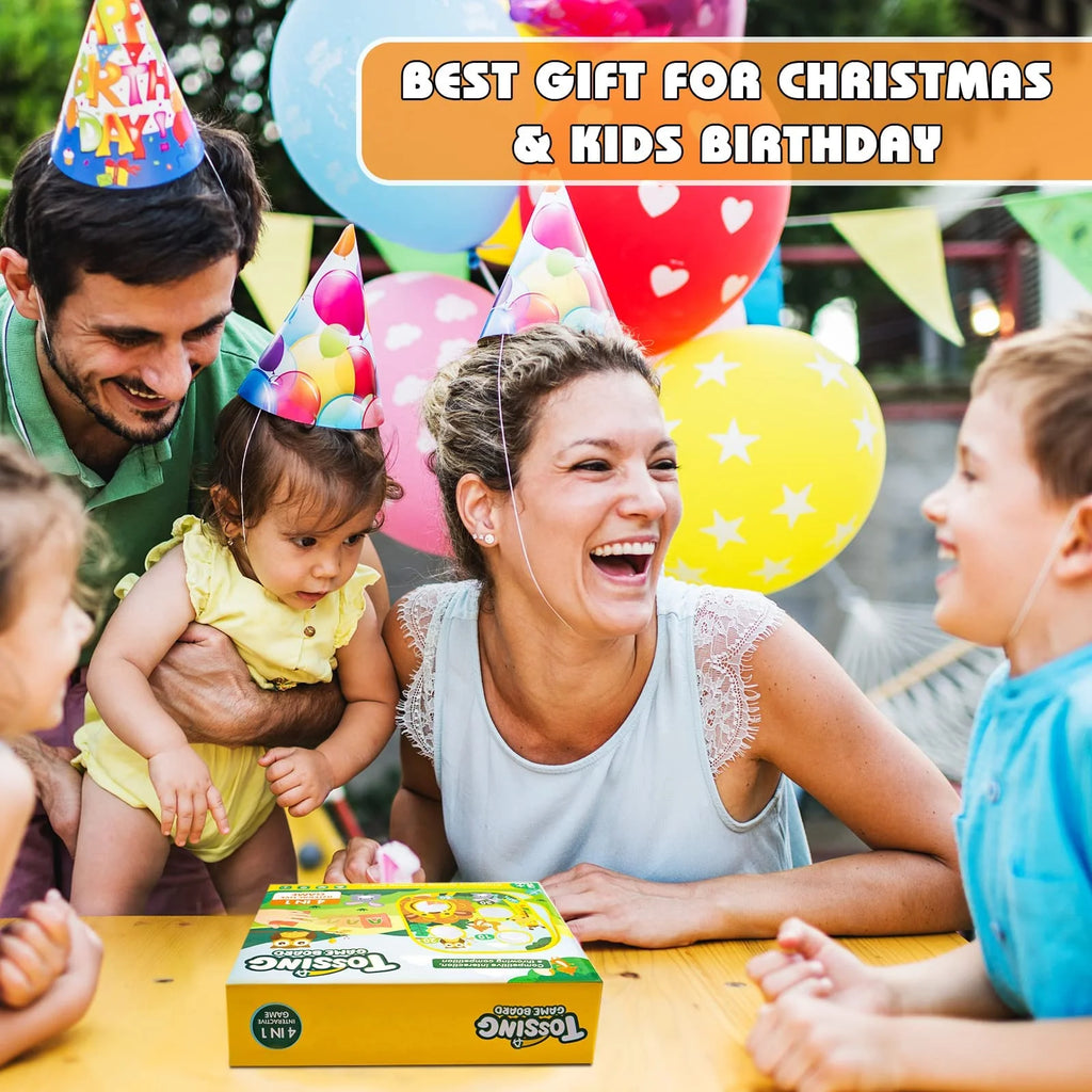Bean Bag Toss Game Toy, Dart Board, Outdoor Cornhole Game Toys for Kids Ages 3 4 5 6 7 8 Year Old Boys Girls A303386