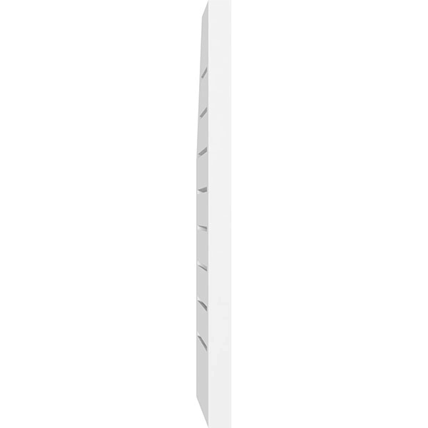 Half Octagon Top Right Surface Mount PVC Gable Vent E1164