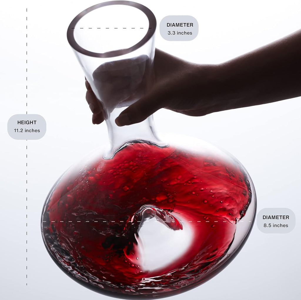 Wine Decanter with Silicone Stopper Lid Pack of 2 G192816