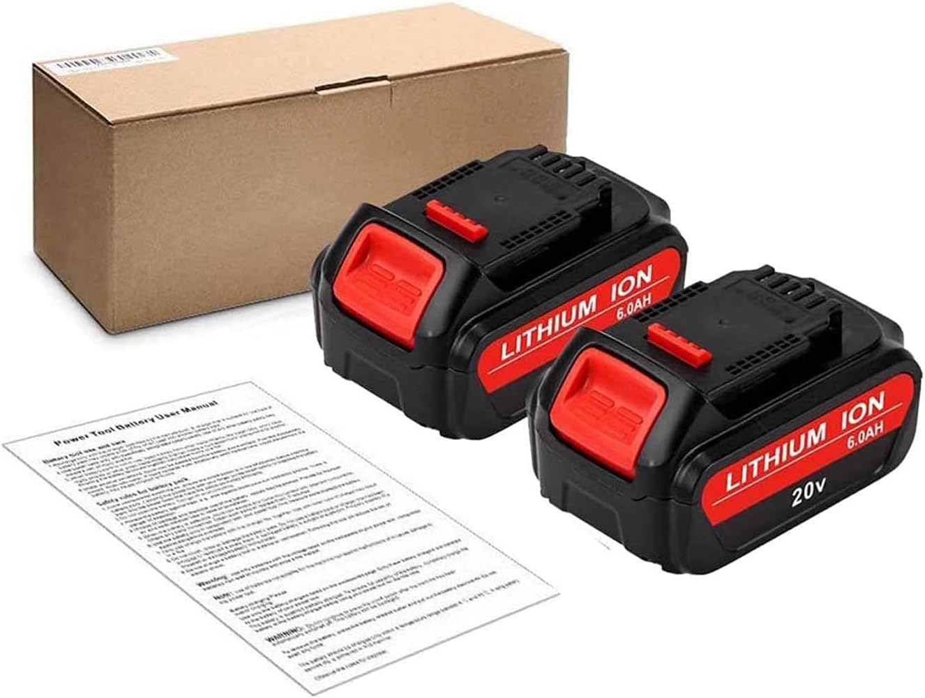 6.0Ah Replacement Battery 20V Max Lithium 2-P Pack W466757