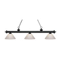 Matte Black 3 Light Billiard Light O22029