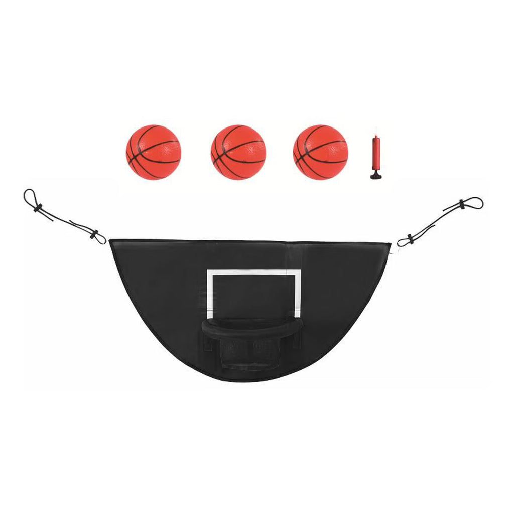 Black Trampoline Basketball Hoop Toy Set V789586